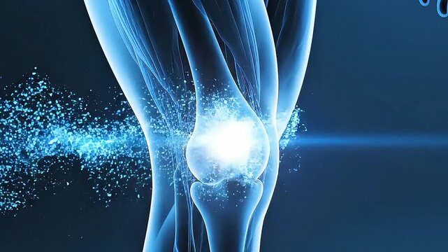 Medical 3D Animation of Knee Joint Treatment and Healing Process