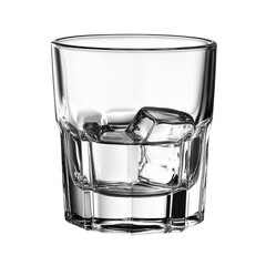Empty glass isolated on a white background