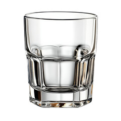 Empty glass isolated on a white background