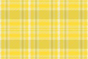 Sunny yellow plaid pattern. A versatile seamless textile design ideal for backgrounds, fashion, or wrapping paper, conveying warmth and classic style.
