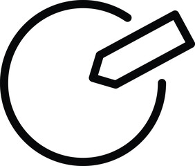 Edit pencil circle button icon