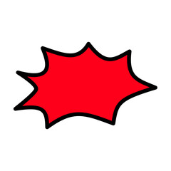 Speech balloons in comics and manga.