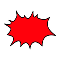 Speech balloons in comics and manga.