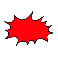 Speech balloons in comics and manga.