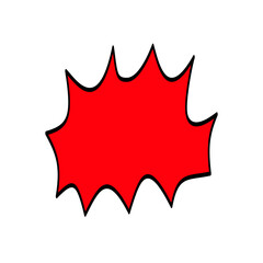 Speech balloons in comics and manga.