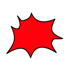 Speech balloons in comics and manga.