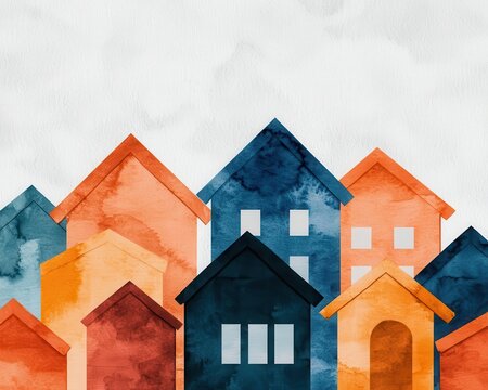 Collateralized loans, assets as guarantees, clean watercolor precision