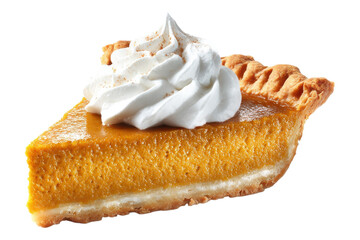 Sweet Pumpkin Pie Slice Perfect for Cafes, Parties, or Home Baking