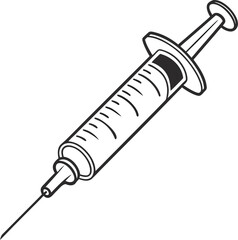 syringe isolated on white