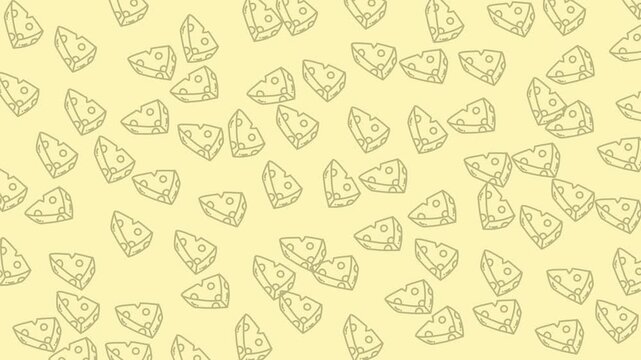 Cheese slices pattern food yellow dairy snack cheese lover's day perfect for culinary blogs, menus, event invitations, or festive food-themed designs