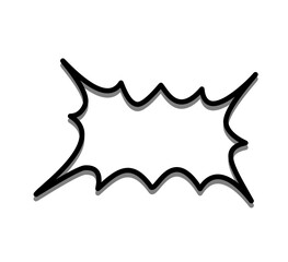 Hand Drawn Speech Balloons, Frame Set, Shout Balloons, Pop Design, Comics