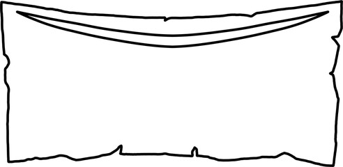 낡은 현수막 흑백