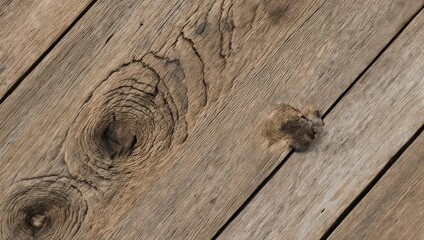 Weathered Wood Surface with Knots and Diagonal Grain.