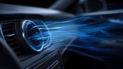 Cool Airflow from Car Air Conditioner Vent