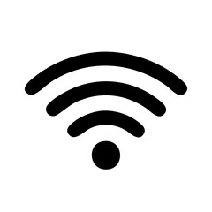 WIFI　アイコン　素材　モノクロ　シンプル