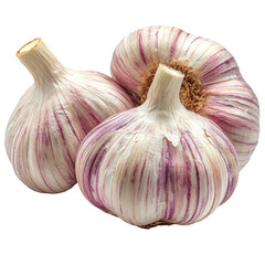 garlic isolated on a white background
