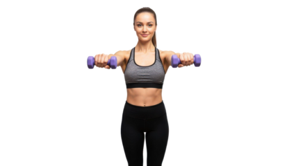 Woman Lifting Dumbbells