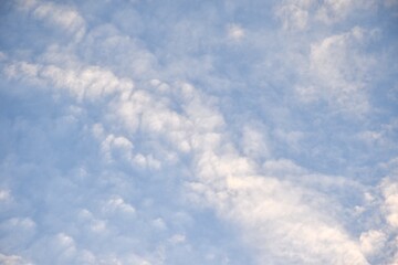 cloud spreading on twilight sunset sky in evening  