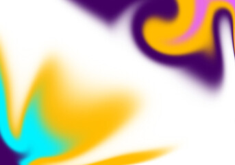 multicolor blur liquid gradient shapes in transparent background