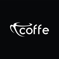 coffe logo design, cup graphic vector icon template