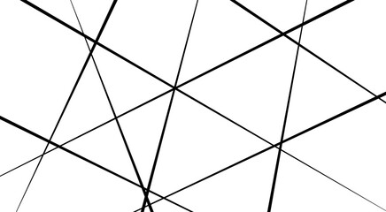 Abstract white background with random black lines, Abstract lines in black and white tone of many squares and rectangle.