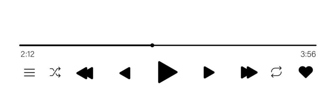 playlist icon vector illustration. video play icon vector illustration 