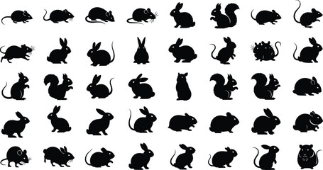 Vector silhouette collection of antique and ornate door knockers, featuring elaborate shield, cross, and gargoyle designs, illustrating vintage hardware and architectural elements.