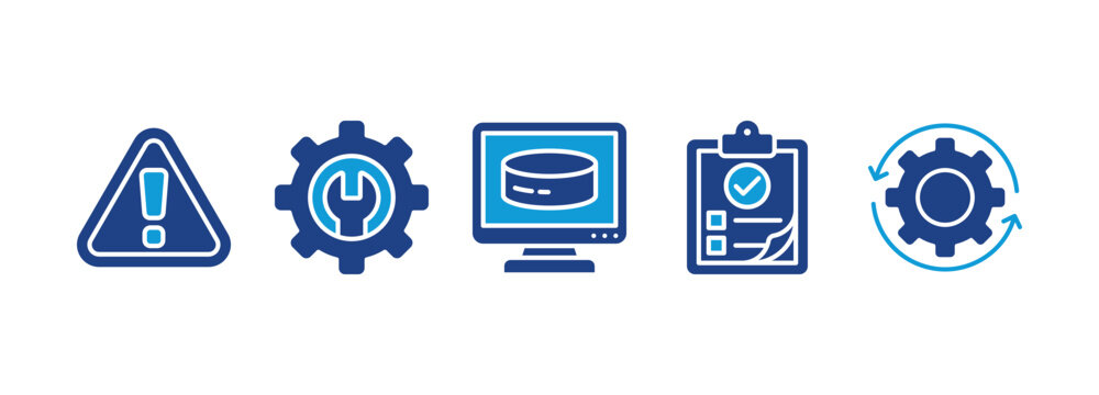 Disaster recovery banner web icon vector illustration concept for technology infrastructure with an icon of the incident, procedures, database, server, computer, plan, and recovery data system

