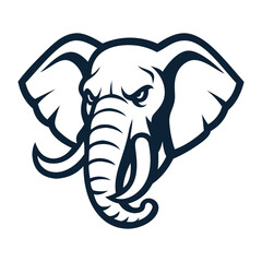 elephant mascot logo design vector template