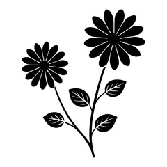 Black Floral Silhouette