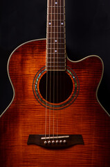 Obraz premium elements of acoustic guitar