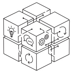 vector illustration of a safe deposit box
