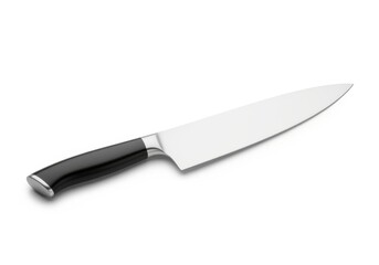 Professional Chef's Knife Isolated on White Background