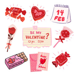 Hand Drawn Valentines Candy