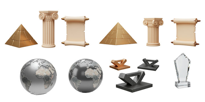 Ancient Symbols and Globes Collection
