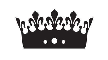 Royal crown. Outline Icon isolated. Symbol of power and strength