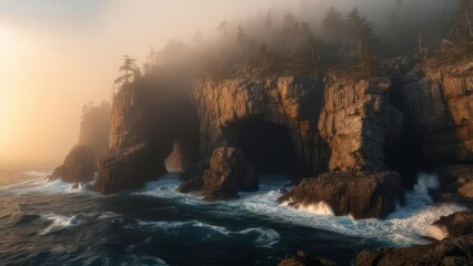 Coastal Arch at Sunrise