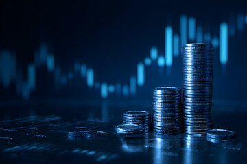 Coin Stacking and Financial Charts