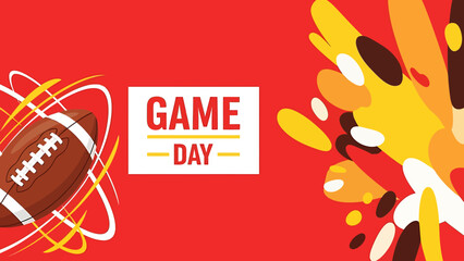 Vibrant Game Day Football Celebration with Cheering Fans