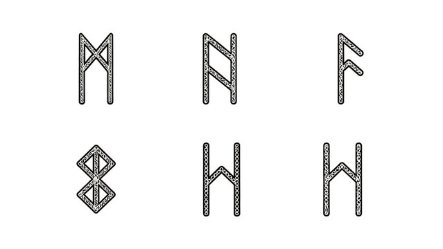 ancient norse runes symbols alphabet viking elder futhark runic inscriptions cultural heritage