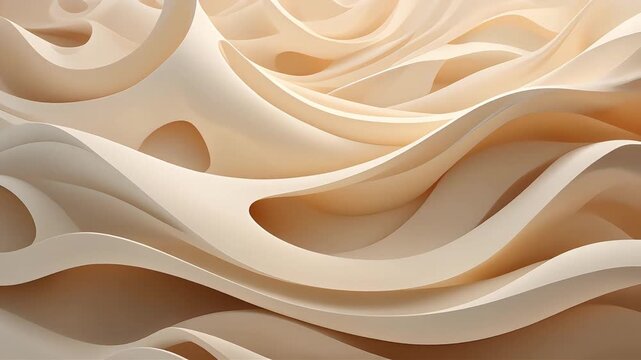 Mastercrafted botanical abstract motion with soft organic curves and gentle natural light, creating a calm premium visual for wellness, eco-luxury, skincare, and mindful brand design.