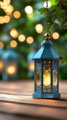 Ornate Lantern Outdoors, Creating a Serene Atmosphere