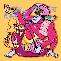 MONKEY AND HIS FRIENDS