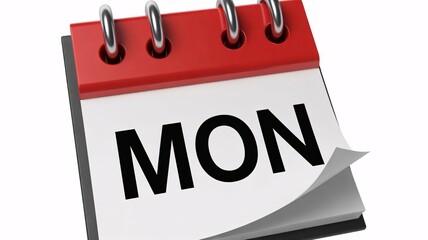 Start your week right with a fresh page turn, plan your Monday with a calendar for productivity, organization, and reaching goals with a new beginning