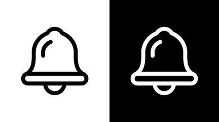 Notification Bell With Icon Set Design