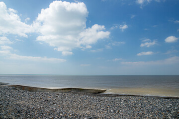 beach and sky at the Opalcoast in France 