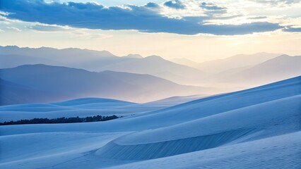 Deep Blue to Soft White Gradient Mesh Background for Minimalist Design