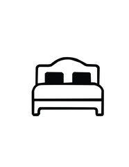 sofa icon isolated on white