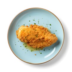 fried chicken breast in a dish