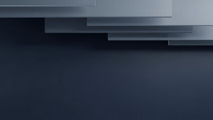Sleek and minimalist abstract geometric design with layered rectangular forms in subtle blue and grey tones, perfect for contemporary backdrops and digital presentations